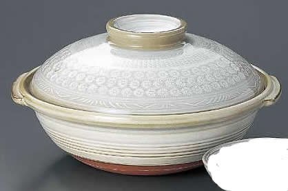 Amazon｜銀峯 京三島土鍋5.5号 浅鍋 1人用【日本製 万古焼】｜土鍋